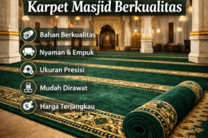 Tips Memilih Karpet Masjid Berkualitas agar Nyaman dan Tahan Lama